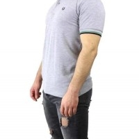 Fred Perry Herren Polo-Shirts Hellgrau | Restposten und Grosshandel